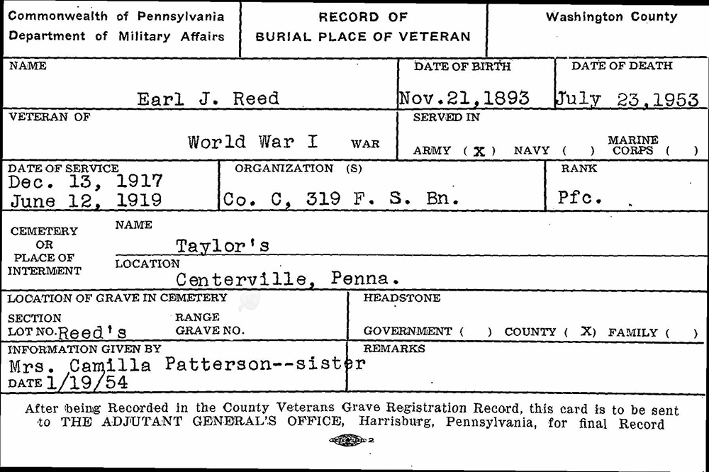 veteran burial